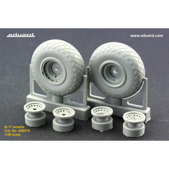 Eduard 648078 1/48 B-17 wheels Brassin for Aircraft