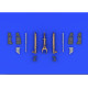 Eduard 648080 1/48 MiG-21 undercarriage legs BRONZE Brassin for Aircraft