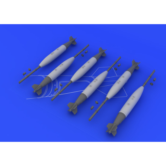 Eduard 648093 1/48 Mk.82 bombs Brassin for Aircraft
