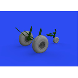 Eduard 6481024 1/48 B-17F wheels cross tread Brassin for Aircraft