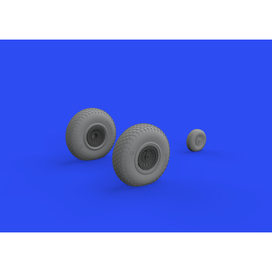Eduard 6481024 1/48 B-17F wheels cross tread Brassin for Aircraft