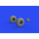 Eduard 6481024 1/48 B-17F wheels cross tread Brassin for Aircraft
