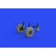 Eduard 6481025 1/48 B-17F wheels block tread Brassin for Aircraft