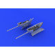 Eduard 648246 1/48 Bf 109 cannon pods Brassin for Aircraft