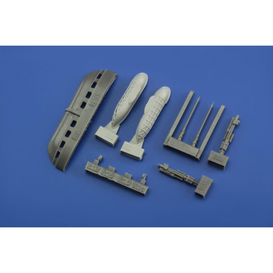 Eduard 648246 1/48 Bf 109 cannon pods Brassin for Aircraft