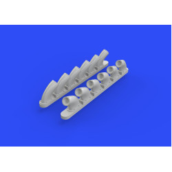 Eduard 648271 1/48 P-40B exhaust stacks Brassin for Aircraft