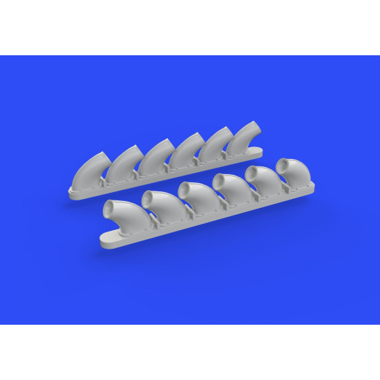 Eduard 648271 1/48 P-40B exhaust stacks Brassin for Aircraft