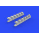 Eduard 648271 1/48 P-40B exhaust stacks Brassin for Aircraft