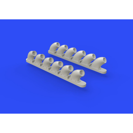 Eduard 648271 1/48 P-40B exhaust stacks Brassin for Aircraft
