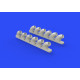 Eduard 648271 1/48 P-40B exhaust stacks Brassin for Aircraft