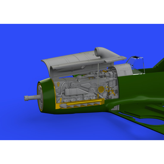 Eduard 648300 1/48 Bf 109F engine & fuselage guns Brassin for Aircraft