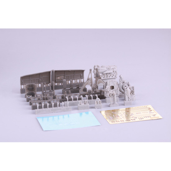 Eduard 648300 1/48 Bf 109F engine & fuselage guns Brassin for Aircraft