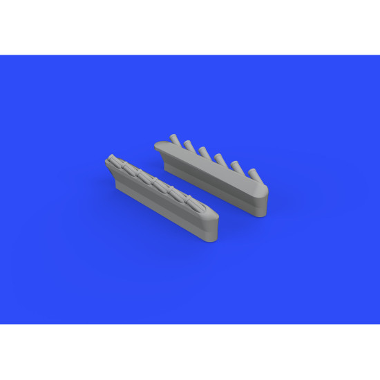 Eduard 648344 1/48 P-51D exhaust stacks w/ fairing Brassin for Aircraft Eduard 648344 1/48 P-51D exhaust stacks w/ fairing Brassin for Aircraft