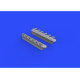 Eduard 648344 1/48 P-51D exhaust stacks w/ fairing Brassin for Aircraft Eduard 648344 1/48 P-51D exhaust stacks w/ fairing Brassin for Aircraft