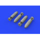 Eduard 648368 1/48 British 500lb bombs Brassin for Aircraft