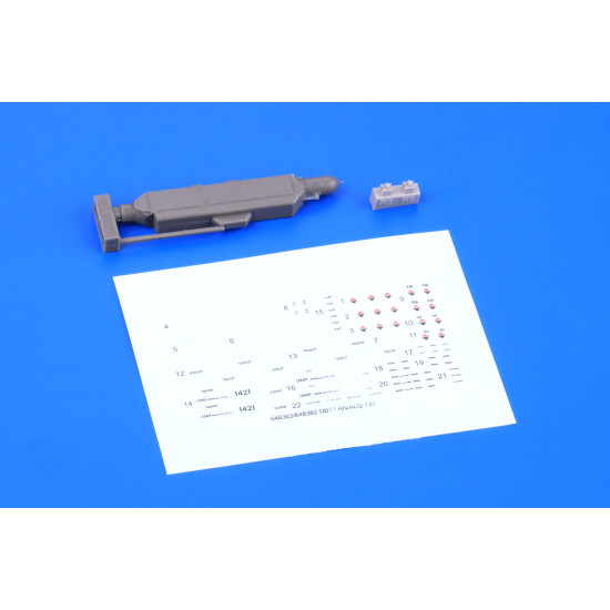 Eduard 648382 1/48 AN/ALQ-131 (deep) ECM pod Brassin for Aircraft Eduard 648382 1/48 AN/ALQ-131 (deep) ECM pod Brassin for Aircraft