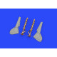 Eduard 648437 1/48 Fw 190A-8/R2 undercarriage legs BRONZE Brassin for Aircraft