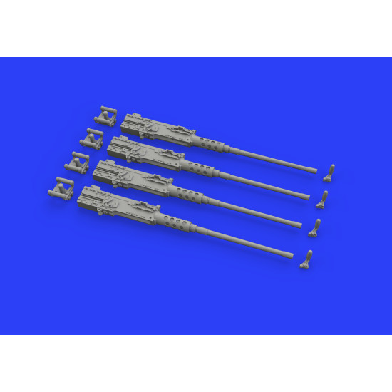 Eduard 648442 1/48 M2 Brownings w/handles Brassin for Aircraft