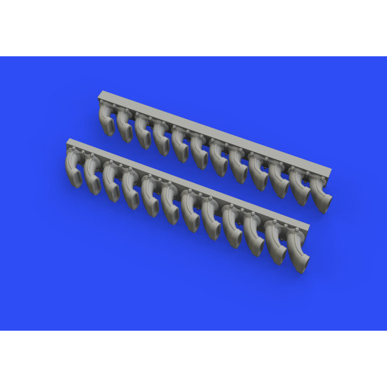 Eduard 648508 1/48 P-400 exhaust stacks Brassin for Aircraft