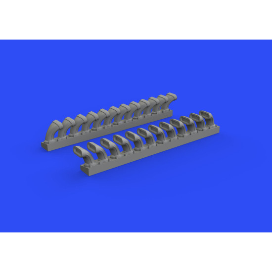 Eduard 648508 1/48 P-400 exhaust stacks Brassin for Aircraft