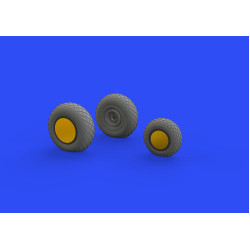 Eduard 648515 1/48 P-38F/G wheels Brassin for Aircraft