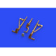 Eduard 648521 1/48 P-38F/G undercarriage legs BRONZE Brassin for Aircraft