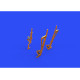 Eduard 648521 1/48 P-38F/G undercarriage legs BRONZE Brassin for Aircraft