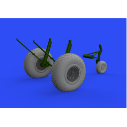 Eduard 648529 1/48 B-17 wheels Brassin for Aircraft