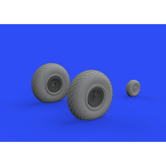 Eduard 648529 1/48 B-17 wheels Brassin for Aircraft