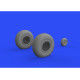 Eduard 648529 1/48 B-17 wheels Brassin for Aircraft