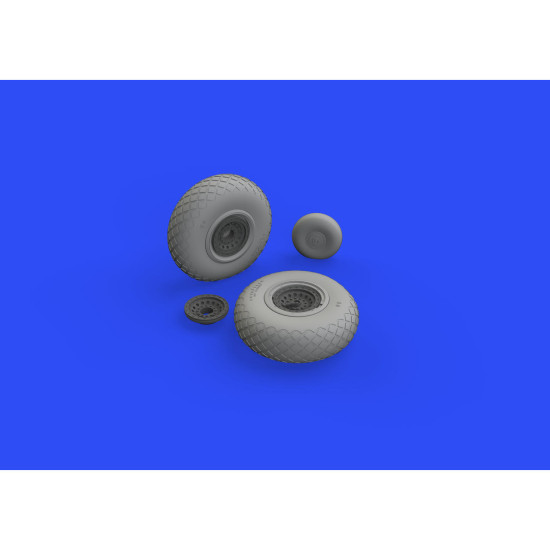 Eduard 648529 1/48 B-17 wheels Brassin for Aircraft