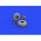Eduard 648529 1/48 B-17 wheels Brassin for Aircraft