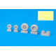 Eduard 648530 1/48 F-14D wheels Brassin for Aircraft