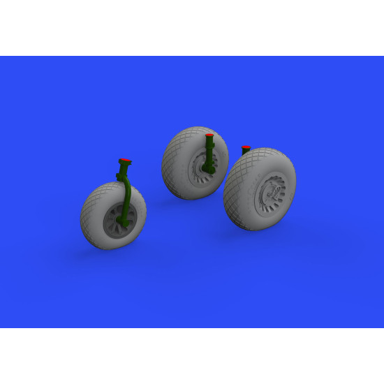 Eduard 648534 1/48 A-26/B-26 Invader wheels Brassin for Aircraft