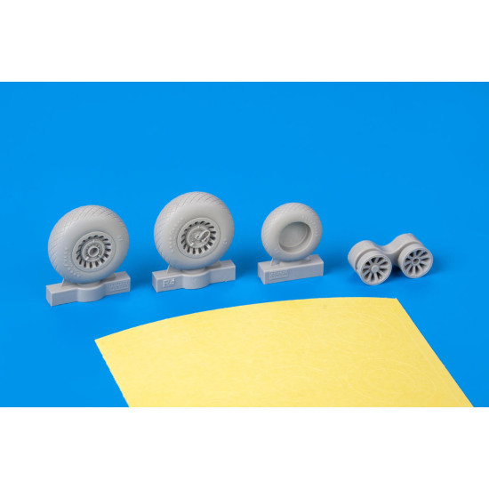 Eduard 648534 1/48 A-26/B-26 Invader wheels Brassin for Aircraft