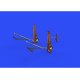 Eduard 648540 1/48 B-17G undercarriage legs BRONZE Brassin for Aircraft