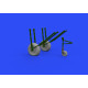 Eduard 648542 1/48 He 111 early wheels Brassin for Aircraft