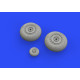 Eduard 648543 1/48 He 111 wheels late Brassin for Aircraft