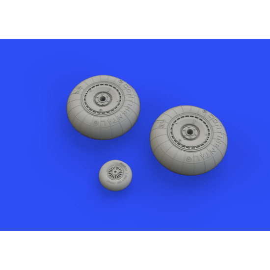 Eduard 648543 1/48 He 111 wheels late Brassin for Aircraft