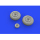 Eduard 648543 1/48 He 111 wheels late Brassin for Aircraft