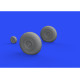 Eduard 648543 1/48 He 111 wheels late Brassin for Aircraft