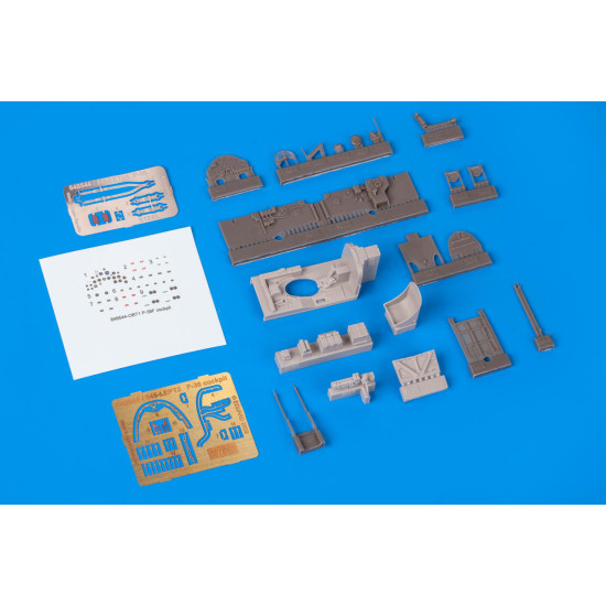 Eduard 648544 1/48 P-38F cockpit Brassin for Aircraft