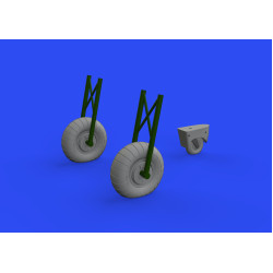 Eduard 648608 1/48 Do 17Z wheels Brassin for Aircraft