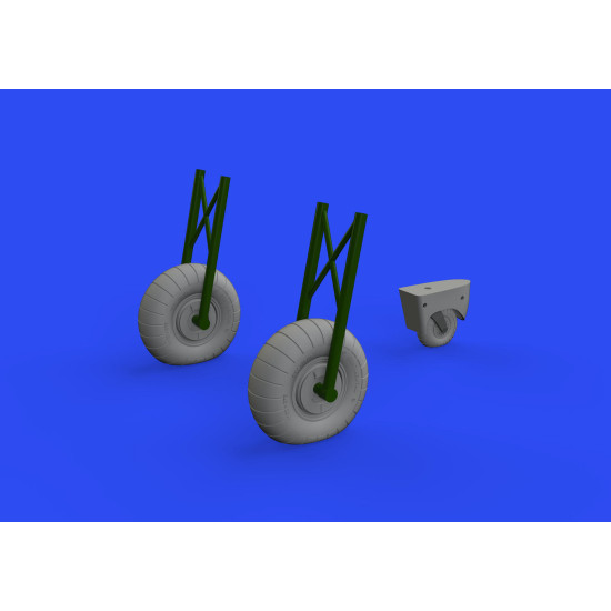 Eduard 648608 1/48 Do 17Z wheels Brassin for Aircraft