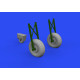 Eduard 648608 1/48 Do 17Z wheels Brassin for Aircraft