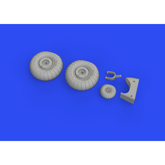 Eduard 648608 1/48 Do 17Z wheels Brassin for Aircraft