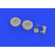 Eduard 648608 1/48 Do 17Z wheels Brassin for Aircraft