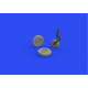 Eduard 648622 1/48 MiG-15 wheels Brassin for Aircraft Eduard 648622 1/48 MiG-15 wheels Brassin for Aircraft