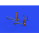 Eduard 648632 1/48 B-17F undercarriage legs BRONZE Brassin for Aircraft