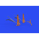 Eduard 648632 1/48 B-17F undercarriage legs BRONZE Brassin for Aircraft